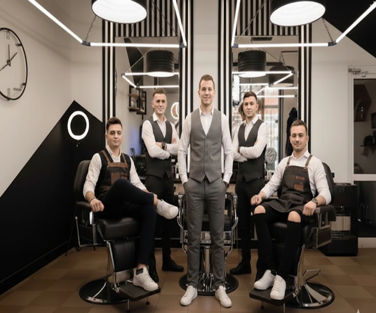 grooming staff of reset men salon